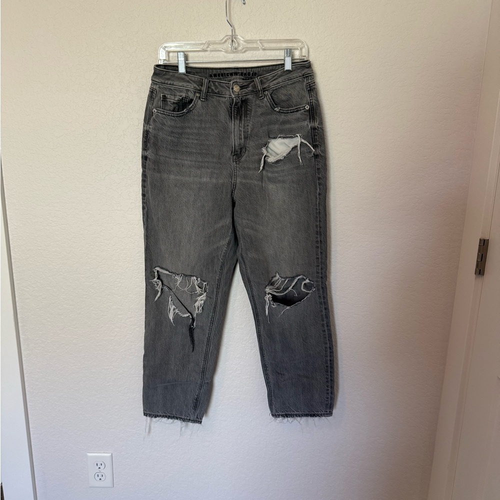 American Eagle Outfitters Black Distressed Women Jeans